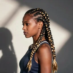 alloy with ukrainian crown braids in horizon : zero dawn