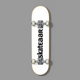 “skateboard logo design, minimaistic, modern, on back of skateboard”