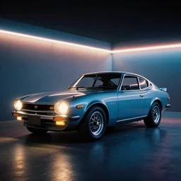 designed by giorgetto giugiaro 1 9 6 8 ae 8 6 corolla gts, thick neon lights, ektachrome photograph, volumetric lighting, f 8 aperture, cinematic eastman 5 3 8 4 film