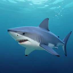 markiplier as a shark under water