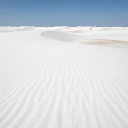 A white desert