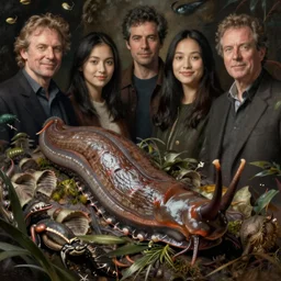 zoological portrait of a human slug by kuldar leement and ruan jia and brad rigney and micha karcz and brad rigney