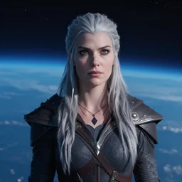 ( ( ( ( ( hyperrealist cinematic distant portrait of sylvanas windrunner on a blue planet. ) ) ) ) ) by bayard wu, fantasy, photorealistic, octane render, unreal engine, dynamic lighting, trending on artstation, poster, volumetric lighting, very detailed faces, 4 k, award winning