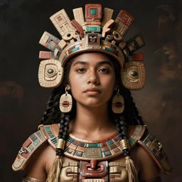 Aztec yaotl warrior