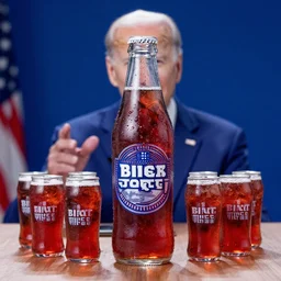 biden on mini soda