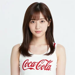 suzu Hirose wearing a Coca Cola top