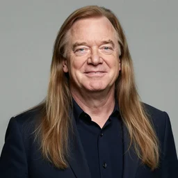 photo of jeff bezos with very very very long hair hair