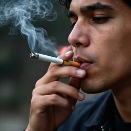 jerma smoking a cigarette, twitch screenshot, detailed, photograph, 4k, photorealistic