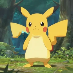 a pokemon named ria, in the style of the secret of kells