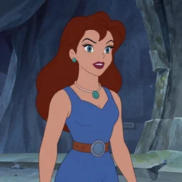 Dana Scully on Masters of the Universe (1983), animated cartoon series by Filmation, cel animation