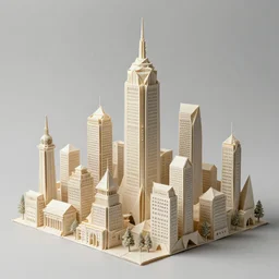 origami mini city skyline, fantasy, intricate, elegant, highly detailed, digital painting, artstation, concept art, smooth, sharp focus illustration, art by afshar petros and krenz cushart and artem demura and tony sandoval
