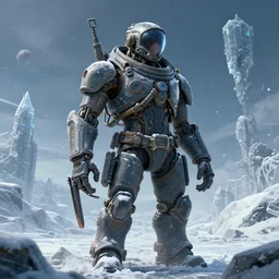 hardmesh retro futurist post - apocalyptic steampunk fallout ice planet, cold wind, particles, snow, hyper realistic, art gta 5 cover, official fanart behance hd artstation by jesper ejsing, by rhads, makoto shinkai and lois van baarle, ilya kuvshinov, ossdraws, feng zhu and loish and laurie greasley, victo ngai