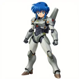 female warrior piloting a mech, symmetrical eyes, blue hair, symmetrical face, full body action pose, gustav klimt, loish, murata range, kawaii, yoshitaka amano, beautiful