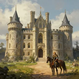 maine castle, felix kelly, classic fantasy art