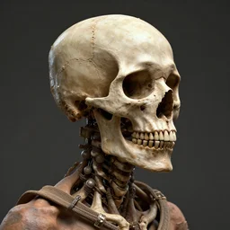 reconstruction of a paracas person with an elongated skull, octane render, 8k, highly detailed