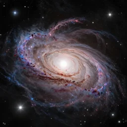 cosmic exploding universe and galaxies and stars