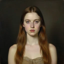 portrait of a beautiful girl by Vanessa Beecroft and Andrew Wyeth