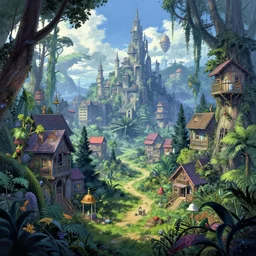 a beautiful detailed anime illustration of dormitory nature by thomas kinkade, elysian vice city tundra junglepunk at summer fantasy futuristic wilderness darkacademia, archdaily, wallpaper, highly detailed, trending on artstation.