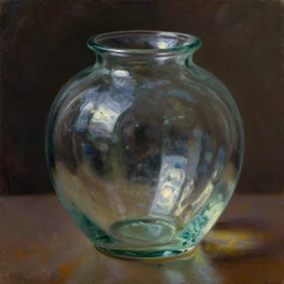 oil painting of handmade glass, glass refraction, art by anders zorn, wonderful masterpiece by greg rutkowski, beautiful cinematic light, american romanticism by greg manchess