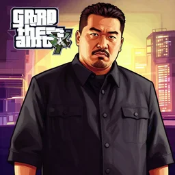 illustration gta 5 artwork of kim - jong un, in the style of gta cover art, by stephen bliss