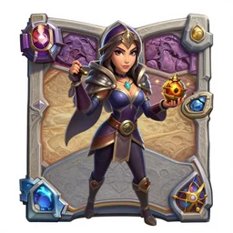 Full body Hearthstone official professional art, with realistic beautiful face & eyes. A sorceress finding a treasure. Insanely coherent and well drawned physical body parts. Full body, sharp focus, 8k high definition, insanely detailed, intricate, elegant, smooth, sharp focus, ArtStation