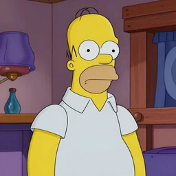 Homer Simpson in scene from Stranger Things, photorealistic, cinematography, n 9