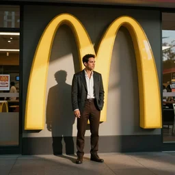 Chino Moreno stands in line at McDonalds