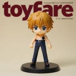 toyfare magazine cover of spike spiegel figurine. limited edition. innocence. studio lighting. 3 5 mm f / 2. 8 macro lens. cozy polaroid - w 7 6 8