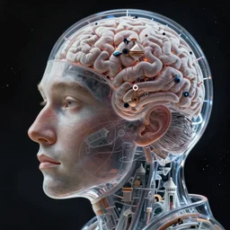 skully mankind brain in space, close - up portrait, transparent, intricate, elegant, volumetric lighting, scenery, digital painting, highly detailed, artstation, sharp focus, illustration, concept art, luis rollo, ruan jia, steve mccurry, john berkey