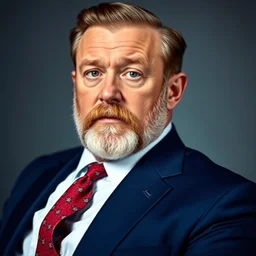facial portrait of modern contemporary ulysses s. grant, windsor knot tie, blue suit, red tie, iq 4, f / 1. 4, iso 2 0 0, 1 / 1 6 0 s, 8 k, sense of depth, in - frame, 2 0 2 2