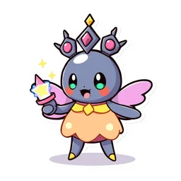 cute miss mascot a ‰ lectrode a ‰ lectrode electrode pokemon sticker art, cronobreaker, beeple game icon