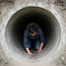 drainage tunnel megalophobia
