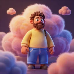 ajegunle, puffy clouds, james jean style, vfx art, unreal engine render, claymation style, colourful, volumetric light, digital painting, digital illustration, dramatic light,