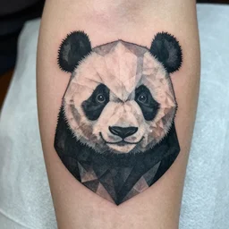 polygon panda tattoo