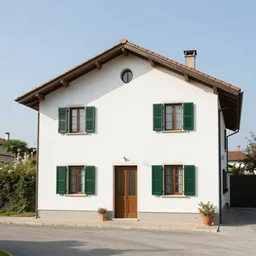 A house in an Italian village, photography