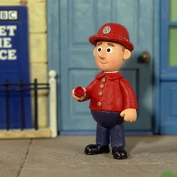 a scene from a 1 9 7 0 s british kids tv programme by the bbc and oliver postgate, stop motion animation, postman pat, vhs distortion