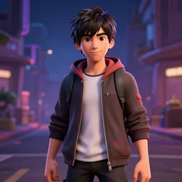 boyfriend from friday night funkin, photoreal, unreal engine, photo studio