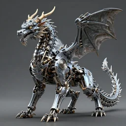 xray photos of a mechanical bionic dragon, octane render, concept art, realistic, high details, art by hsiao - ron cheng and james jean highly detailed, intricate detail, unreal engine, octane render