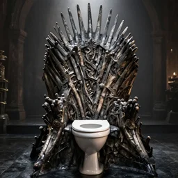 game of thrones the throne replaced by toilet