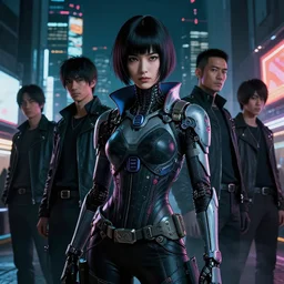 photo portrait of a japanese cyberpunk from cyber city oedo 8 0 8, future tokyo, film noir, high detail, intricate detail, cinematic lighting, ghost in the shell, night, by sachin teng and sergey kolesov and ruan jia and heng z and wlop. beautiful, scifi, fantasy, hyper detailed, octane render, artstation