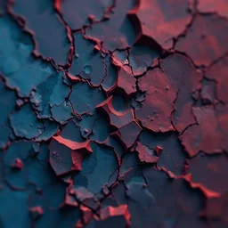 brittle. highly detailed, digital painting, artstation, abstract art, smooth, sharp focus, illustration, unreal engine 5, 8 k, art by malevich and artgerm and el lissitzky and andre masson and lovecraft. blue and dark red color scheme