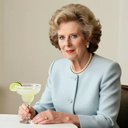 margaret thatcher as coffee are but with margarita