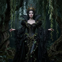 dark, eldrich, pixie, queen, vines, willows, space, legion