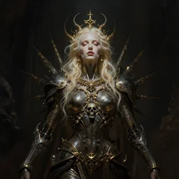 the liminal dark fantasy grimdark cyborg-god of life, death, war, and peace