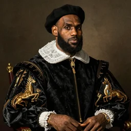 renaissance portrait of lebron james