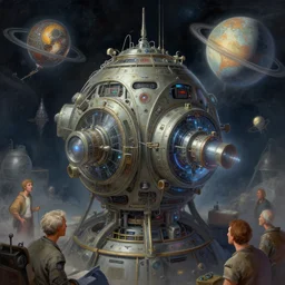 A professional digital painting of planetary supercomputer, by Greg Rutkowski and James Gurney, trending on Artstation, sci-fi