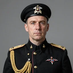 portrait of a WWI Royal Navy admiral. Detailed, realistic