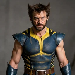 Karl Urban as a Wolverine with , super-realistic, high quality, detailed, photorealistic, high rendering,