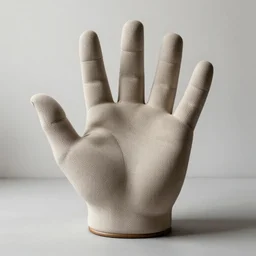 a hand shaped chair as a hand palm chair that looks like a palm