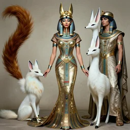 metal couture bastet goddess editorial, ancient egyptian haute couture by alexander mcqueen, kitsune still frame from'gods of future'( 2 0 1 0 ) by guillermo del toro, opal goddess kitsune by michelangelo, expressive editorial by malczewski